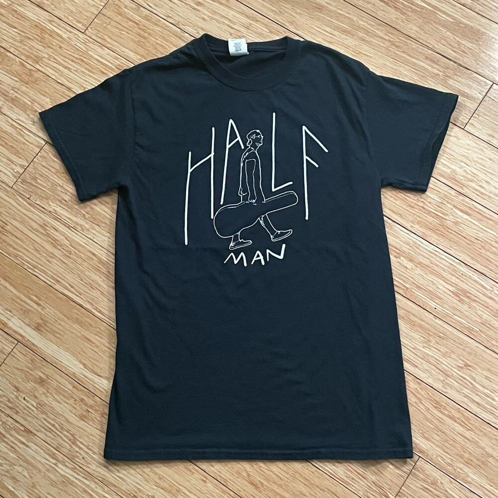 Half Man T-Shirt americana folk punk indie acoustic guitar